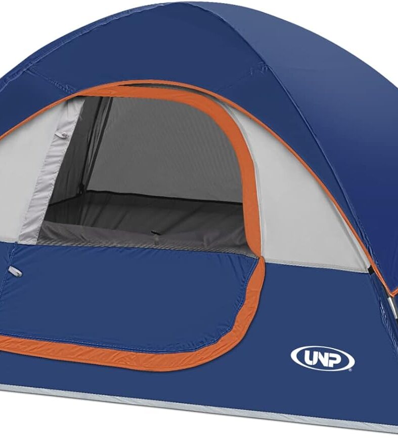 Camping Tent 2-4 Person, Waterproof Windproof Tent with Rainfly Easy Set up-Portable Dome Tents for Camping…